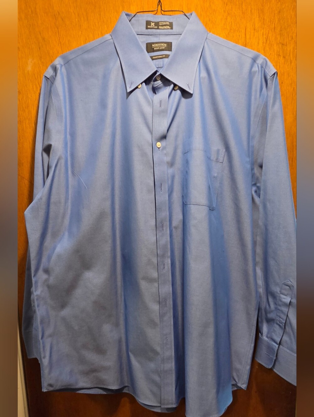 Nordstrom Blue Men's Dress Shirt SzXL - Picture 2 of 6